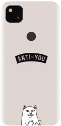 Husa din silicon compatibila cu Google Pixel 4a - model Anti You 