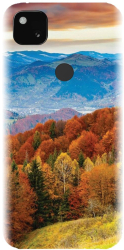 Husa din silicon compatibila cu Google Pixel 4a - model Autumn Mountain Fall Rusty Forest 