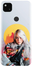 Husa din silicon compatibila cu Google Pixel 4a - model Billie Eilish 