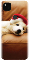 Husa din silicon compatibila cu Google Pixel 4a - model Christmas Puppy 