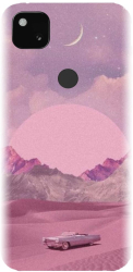 Husa din silicon compatibila cu Google Pixel 4a - model Collage Pink 