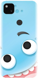 Husa din silicon compatibila cu Google Pixel 4a - model Cute Blue 