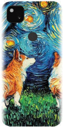Husa din silicon compatibila cu Google Pixel 4a - model Doggy Night 