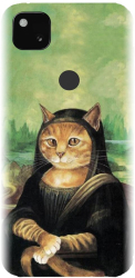 Husa din silicon compatibila cu Google Pixel 4a - model Meowna Lisa 