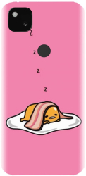 Husa din silicon compatibila cu Google Pixel 4a - model Sleeping Egg 