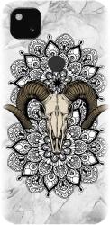 Husa din silicon compatibila cu Google Pixel 4a - model Tatoo Art Goat 