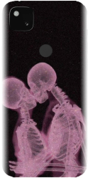 Husa din silicon compatibila cu Google Pixel 4a - model X Ray 