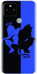 Husa din silicon compatibila cu Google Pixel 5 - model Angel Devil 