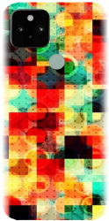 Husa din silicon compatibila cu Google Pixel 5 - model Colorful Abstract 