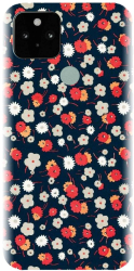 Husa din silicon compatibila cu Google Pixel 5 - model Floral Colorat 