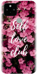 Husa din silicon compatibila cu Google Pixel 5 - model Love Self Love Club 