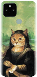 Husa din silicon compatibila cu Google Pixel 5 - model Meowna Lisa 