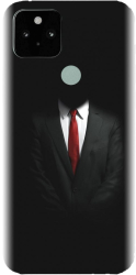 Husa din silicon compatibila cu Google Pixel 5 - model Mystery Man In Suit 