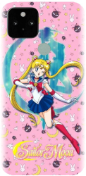 Husa din silicon compatibila cu Google Pixel 5 - model Sailor Moon 