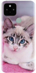 Husa din silicon compatibila cu Google Pixel 5 - model Siamese Kitty 