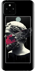 Husa din silicon compatibila cu Google Pixel 5 - model Smoking Sculpture 