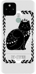 Husa din silicon compatibila cu Google Pixel 5 - model Tarot The Emperor 