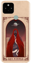 Husa din silicon compatibila cu Google Pixel 5 - model Tarot The Hermit