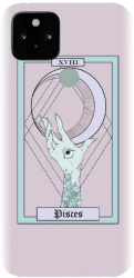 Husa din silicon compatibila cu Google Pixel 5 - model Tarot Zodia Pesti 