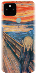 Husa din silicon compatibila cu Google Pixel 5 - model The Scream 