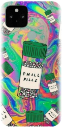 Husa din silicon compatibila cu Google Pixel 5 - model Trippy Pills