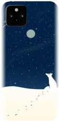 Husa din silicon compatibila cu Google Pixel 5 - model Winter Night 