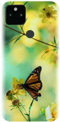Husa din silicon compatibila cu Google Pixel 5a - model Butterfly 001 