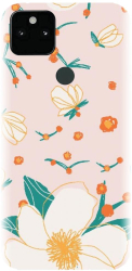 Husa din silicon compatibila cu Google Pixel 5a - model Floral 