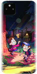 Husa din silicon compatibila cu Google Pixel 5a - model Gravity Falls 