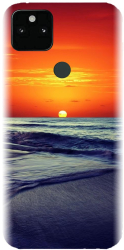 Husa din silicon compatibila cu Google Pixel 5a - model Ocean Sunset