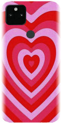 Husa din silicon compatibila cu Google Pixel 5a - model PPG Heart Tunnel 
