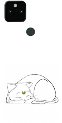 Husa din silicon compatibila cu Google Pixel 5a - model Sailor Moon Neko 