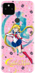 Husa din silicon compatibila cu Google Pixel 5a - model Sailor Moon 