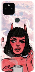 Husa din silicon compatibila cu Google Pixel 5a - model Trippy Evil Mode 