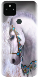 Husa din silicon compatibila cu Google Pixel 5a - model White Horse 