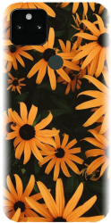 Husa din silicon compatibila cu Google Pixel 5a - model Yellow Flowers 