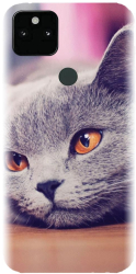 Husa din silicon compatibila cu Google Pixel 5XL - model British Shorthair Cat 