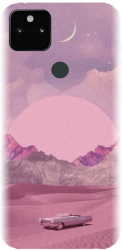 Husa din silicon compatibila cu Google Pixel 5XL - model Collage Pink 