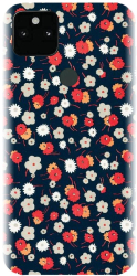 Husa din silicon compatibila cu Google Pixel 5XL - model Floral Colorat 