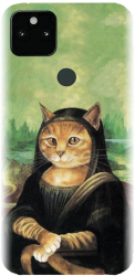 Husa din silicon compatibila cu Google Pixel 5XL - model Meowna Lisa 