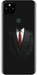 Husa din silicon compatibila cu Google Pixel 5XL - model Mystery Man In Suit 