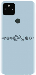 Husa din silicon compatibila cu Google Pixel 5XL - model Planets 