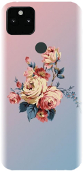 Husa din silicon compatibila cu Google Pixel 5XL - model Roses 