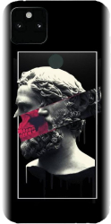 Husa din silicon compatibila cu Google Pixel 5XL - model Smoking Sculpture 