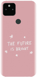 Husa din silicon compatibila cu Google Pixel 5XL - model The Future Is Bright 