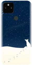 Husa din silicon compatibila cu Google Pixel 5XL - model Winter Night 