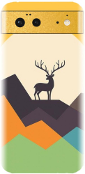Husa din silicon compatibila cu Google Pixel 6 - model Abstract Deer 