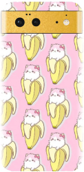 Husa din silicon compatibila cu Google Pixel 6 - model Banana Cats