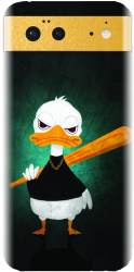 Husa din silicon compatibila cu Google Pixel 6 - model Duck With A Bat 