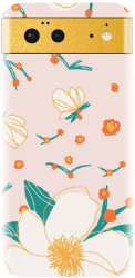 Husa din silicon compatibila cu Google Pixel 6 - model Floral 